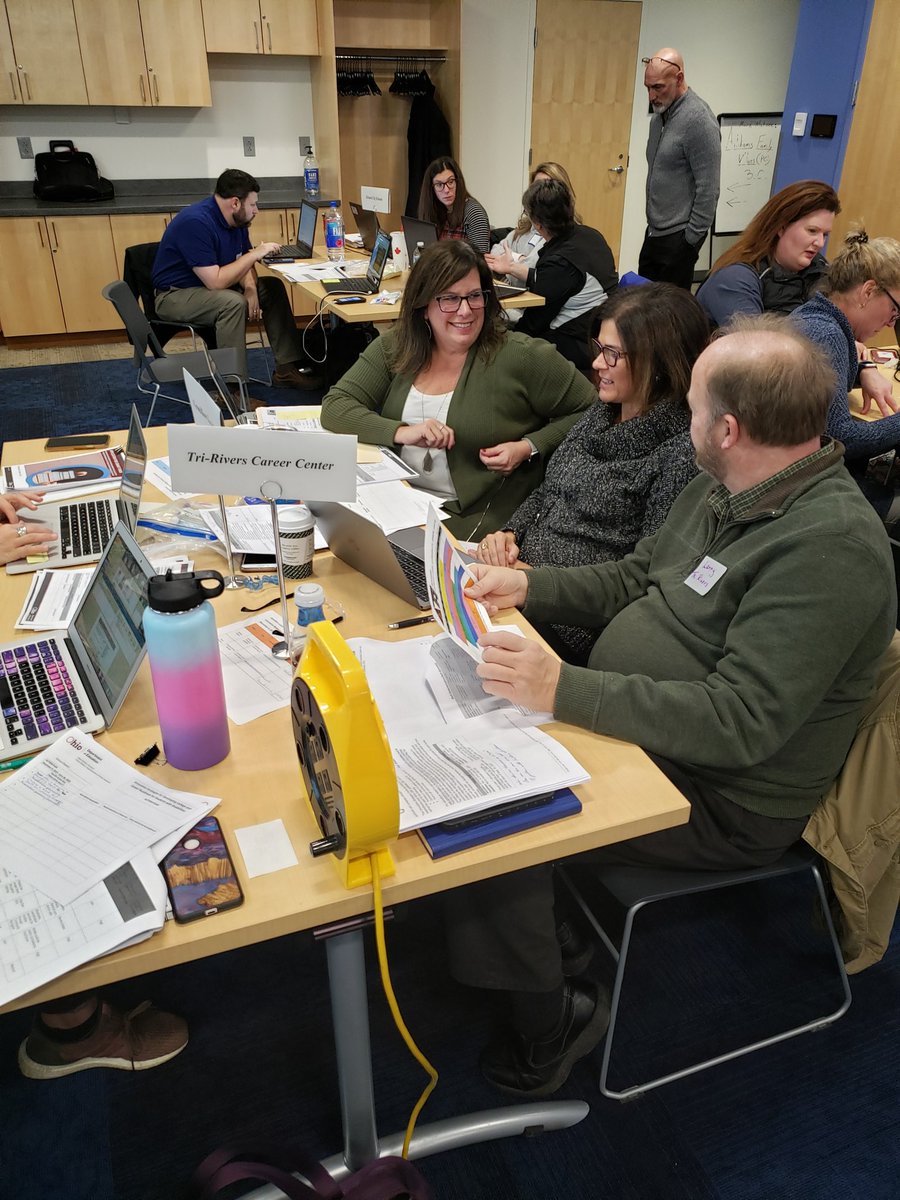 jfrankl1's tweet image. 20 Innovative Strategy Grant Team recipients gathered at the Grove City Library for today&apos;s Strategic Planning Meeting. Happy to be encouaging and supporting four SST7 districts&apos; work. @MCSTygers @pleasantlocal @tiffin_schools @tririverscc @Region7SST @OHEducationSupt @OhioOOD