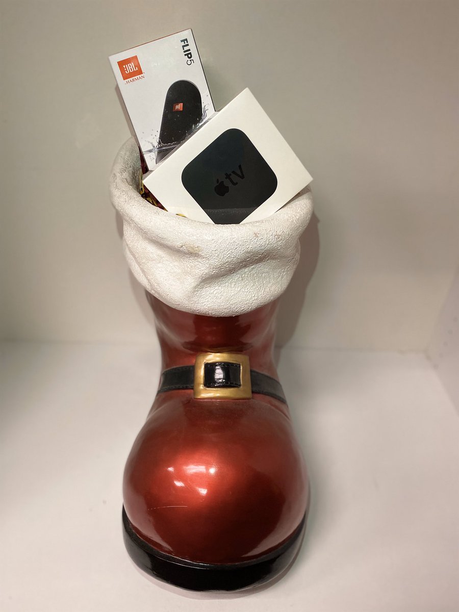 SpearItRewards's tweet photo. The best week of the year #SantasBoot is Back 

RT to win an Apple TV and Bluetooth Speaker https://t.co/zPaRbF9gFh