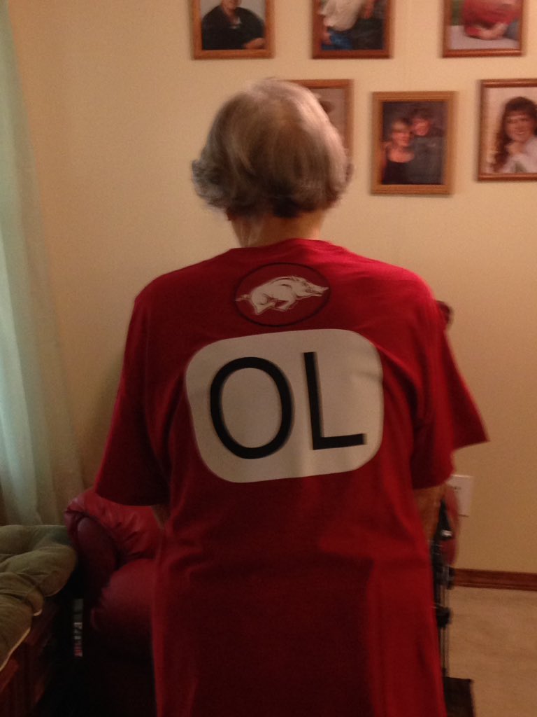 hopskipanaJump's tweet photo. And with that - Pittman Paving &amp; Protection is now back serving Fayetteville once again. 😀 

Wish Grandma was here to see this so much - but know she is smiling down with a big 
Go Hawgs! Woo Pig Sooie! Go Sammy! So Proud! &amp; Way To Go! https://t.co/ueieu5w4H8