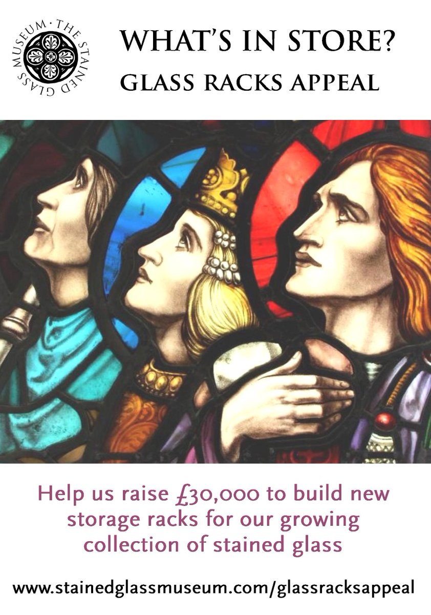 stainedglassmus's tweet photo. The @stainedglassmus's 'What's In Store: Glass Racks Appeal' launches today!

Please support the museum as we raise £30,000 to buy and install bespoke collections storage racks to house our growing collection of #stainedglass 

https://t.co/LiRWKsWXx7 https://t.co/0kOzDePFE0