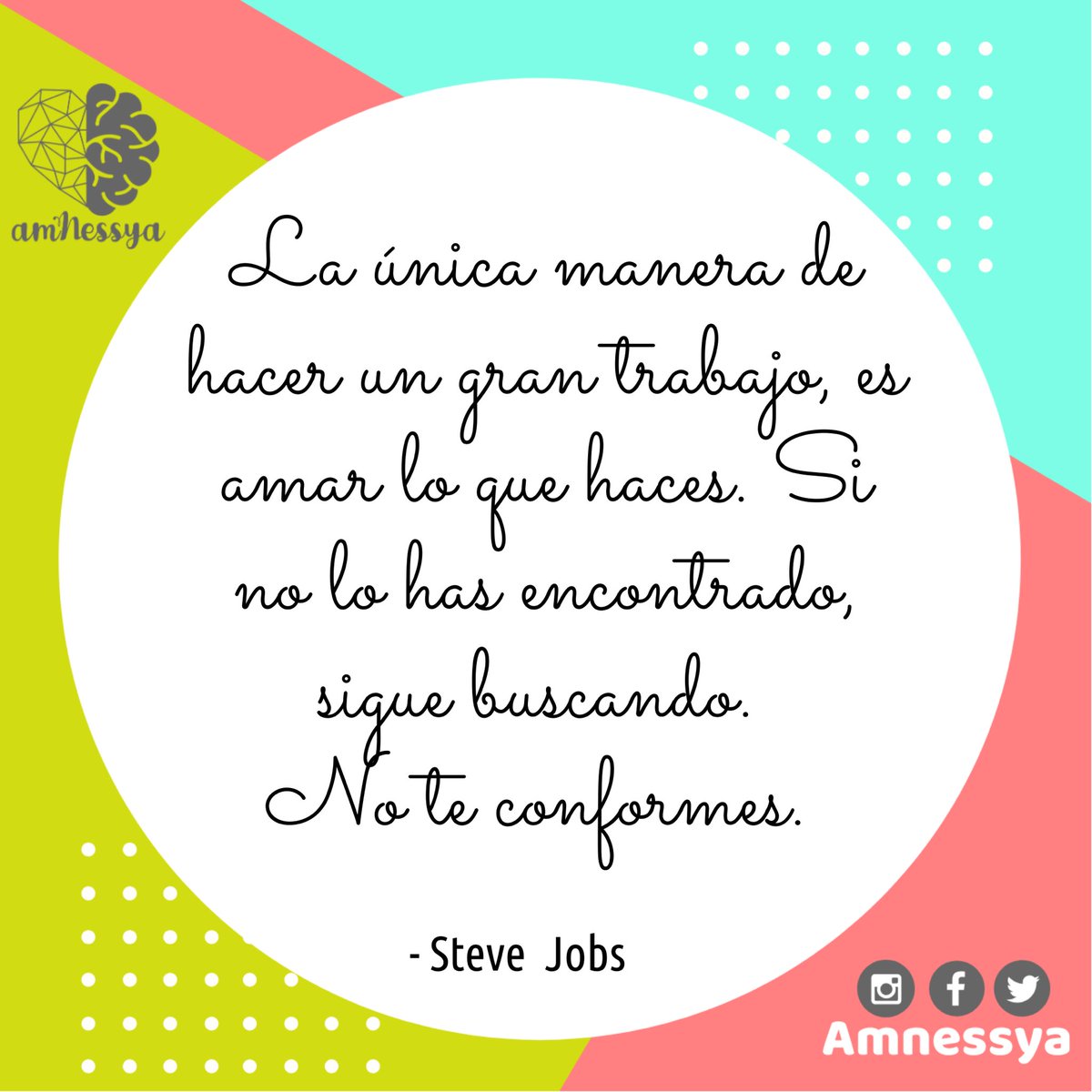 amnessya's tweet photo. No perdamos tiempo viviendo atrapados en Dogmas, no dejemos que el ruido de opiniones ajenas silencien nuestra voz interior. Sigue a tu corazón y a tu intuición, al final solo tú sabes lo que realmente te hace feliz.😉#Amnessya #amnessyahandmade #amnessyaquotes #lunes #motivación https://t.co/pvTZlXNa2n