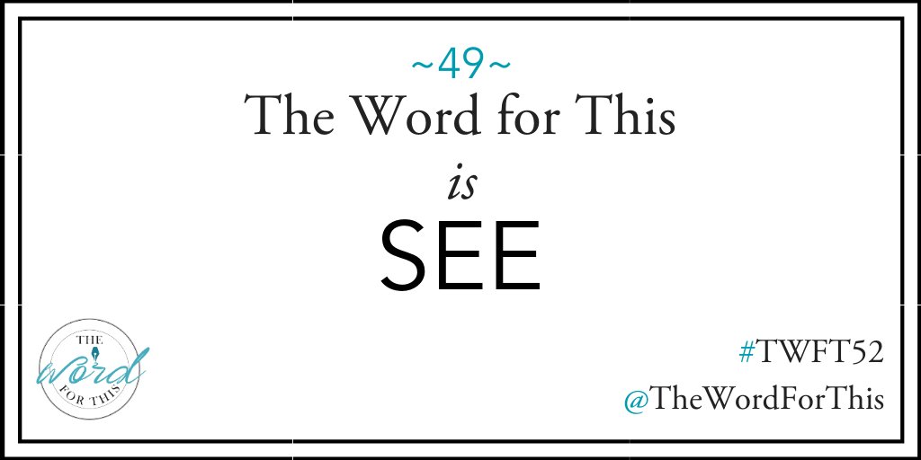 thewordforthis's tweet image. #TWFT52 Prompt 49: #TheWordForThis is "SEE"
Full post, add'l starter questions, &amp;amp; my own response to the prompt here: bit.ly/2RADikC
.
#metoo #writingprompt #believesurvivors #sexualabuse #writingcommunity #writerscommunity #poetrycommunity #timesup
