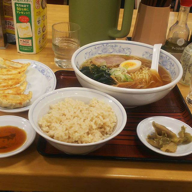 ラーメンと餃子のセット