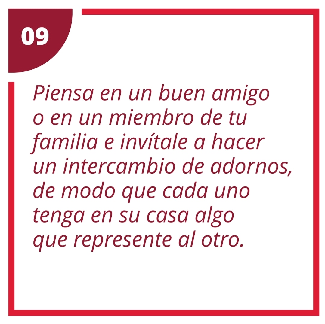 IluminaElMundoB's tweet photo. #IluminaElMundo #Día9
Piensa en un buen amigo o en un miembro de tu familia e invítale a hacer un intercambio de adornos, de modo que cada uno tenga en su casa algo que represente al otro. #UnoPorUno
https://t.co/exC11bEwXd
#LightTheWord
#OneByOne https://t.co/PjLK5Z3ioU