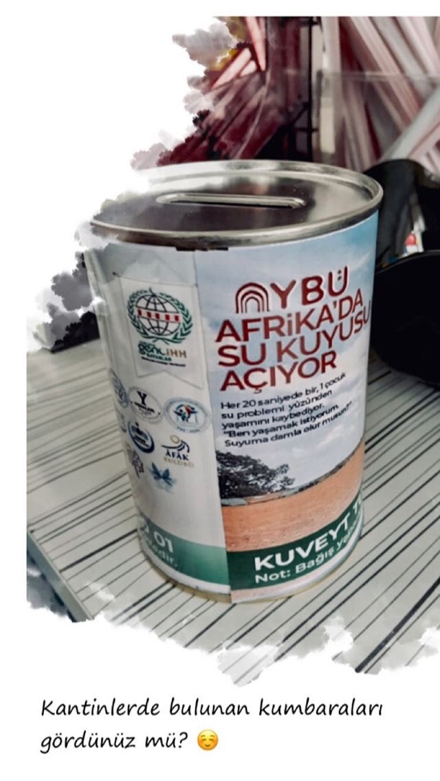 AfakYbu's tweet photo. Yardımlarınızı kantinlere bırakılan kumbaralarımız aracılığıyla da  yapabilirsiniz😊 https://t.co/GjQqOU3JHd
