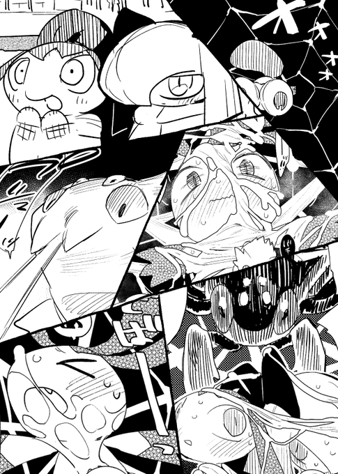 C97にてポケ○ン蜘蛛糸本(一応全年齢向け)に12ページ程寄稿させて頂きました～よろしく! 