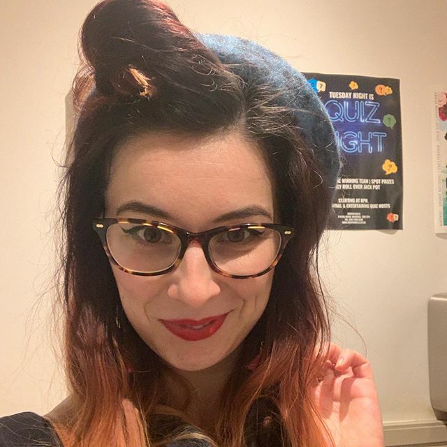 hivaleriesavage's tweet photo. After a long conversation about how I think I can’t wear hats (#productive) my manager encouraged me to try a beret and sorry but this is my life now I’m fucking adorable https://t.co/BId6BH6pSe https://t.co/BwaiAvC3Wi