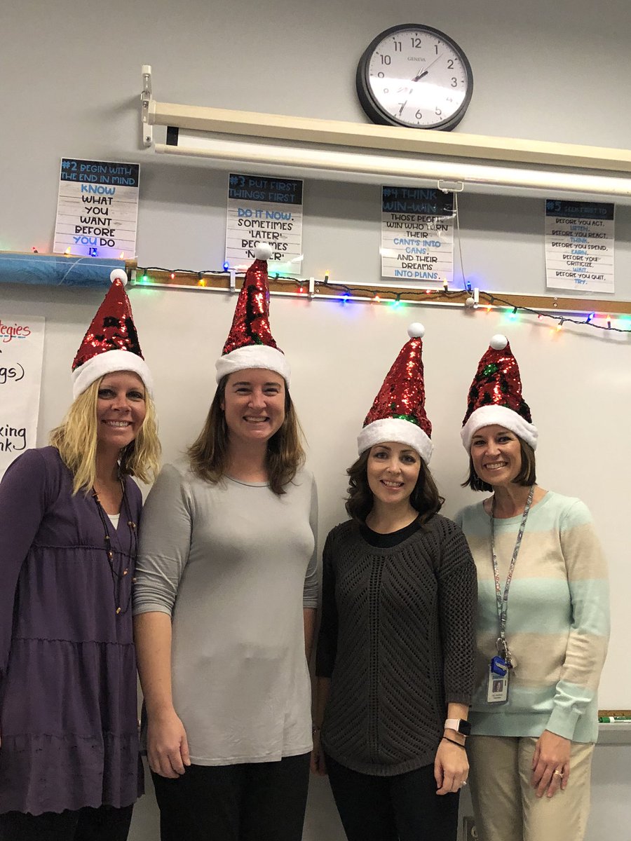 MrsEnglish_MRS's tweet photo. The Twelve “Hats” of Christmas...Day 3 🎄 @MillsRiverSch  #mrs1797 https://t.co/Vm2KecIUpf