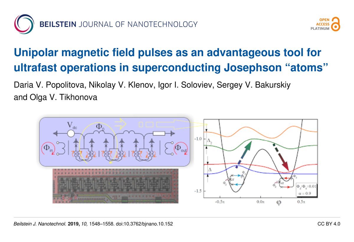 BeilsteinInst's tweet image. #Josephson atoms - check
Quantum state control - check
Ultrafast (ps!) quantum operations - check

Klenov et al. @MSU_1755 demonstrate fast population transitions between two selected #qubit states of a multilevel #metaatom with controlled selection rules
beilstein-journals.org/bjnano/article…