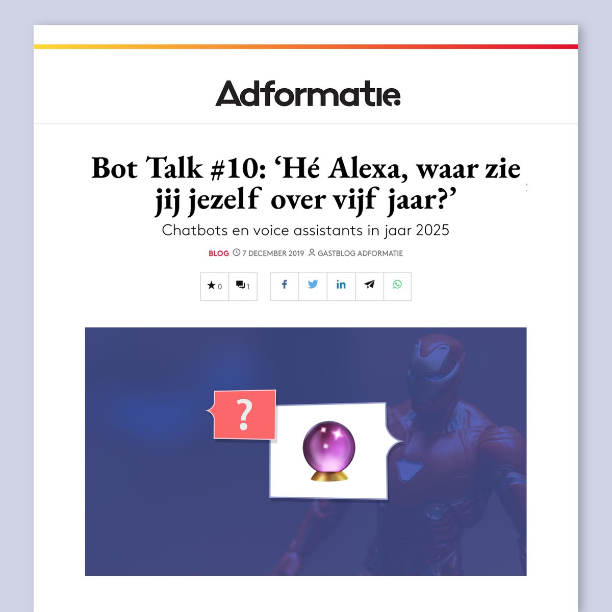 MisterKoreander's tweet photo. Wat kunnen we verwachten van chat en voice in 2025? Guyon pakte de glazen bol erbij en nam een kijkje in de toekomst van #conversational. Je leest het in onze nieuwe #chatbot artikel op Adformatie. Link naar #blog van @adformatie 👉https://t.co/AxjlkIzsNo https://t.co/hDwcpyKYfl