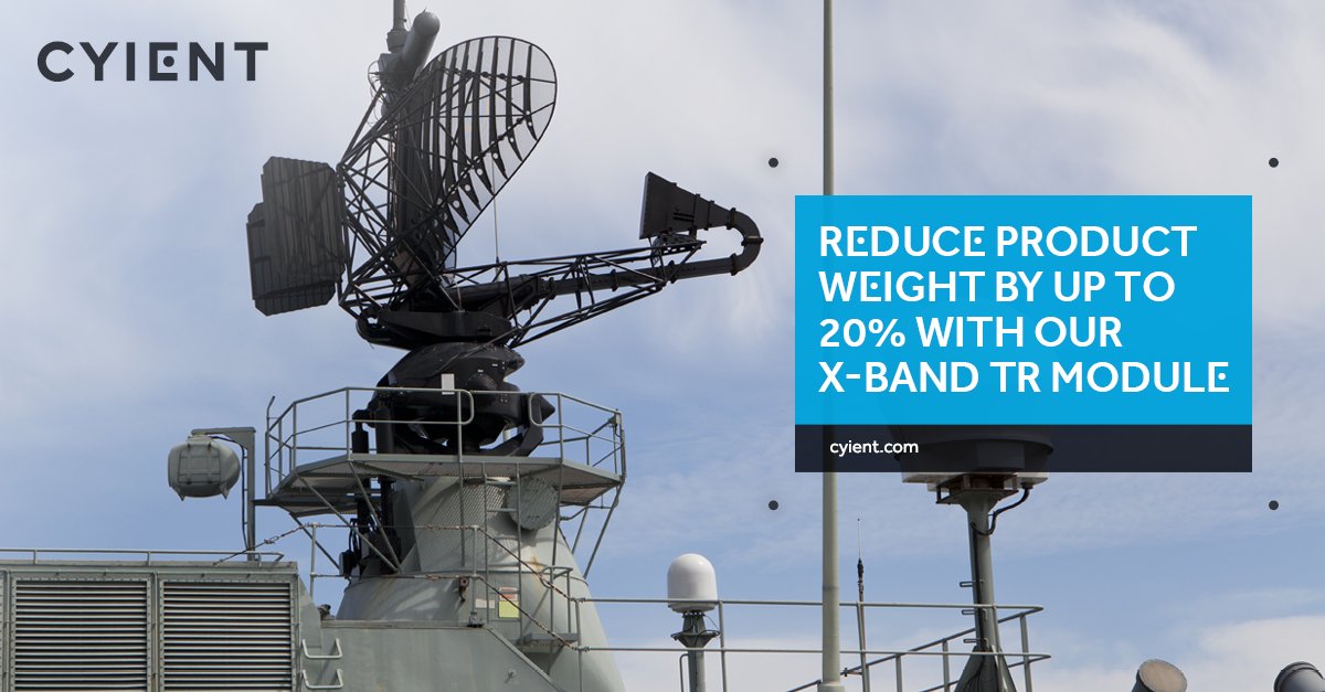 Cyient's tweet photo. Transmit and Receive Modules #TRM are the building blocks for AESA #radar systems &amp; account for more than 33% of system production costs. Discover how you can streamline production processes and reduce #TRModule weight, size, and costs. Learn more. https://t.co/Sng7eH6TND https://t.co/Bm3kyhkvQ2