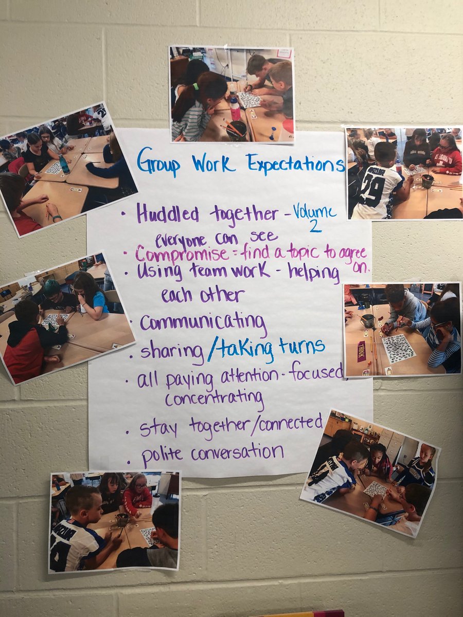 LynnMatteo's tweet photo. @BataviaMiddle 
Getting students to work together can be a challenge. But when you take photos of them successfully working together, they have a reference to remind them:) #bmspride https://t.co/P7pX1liFa6