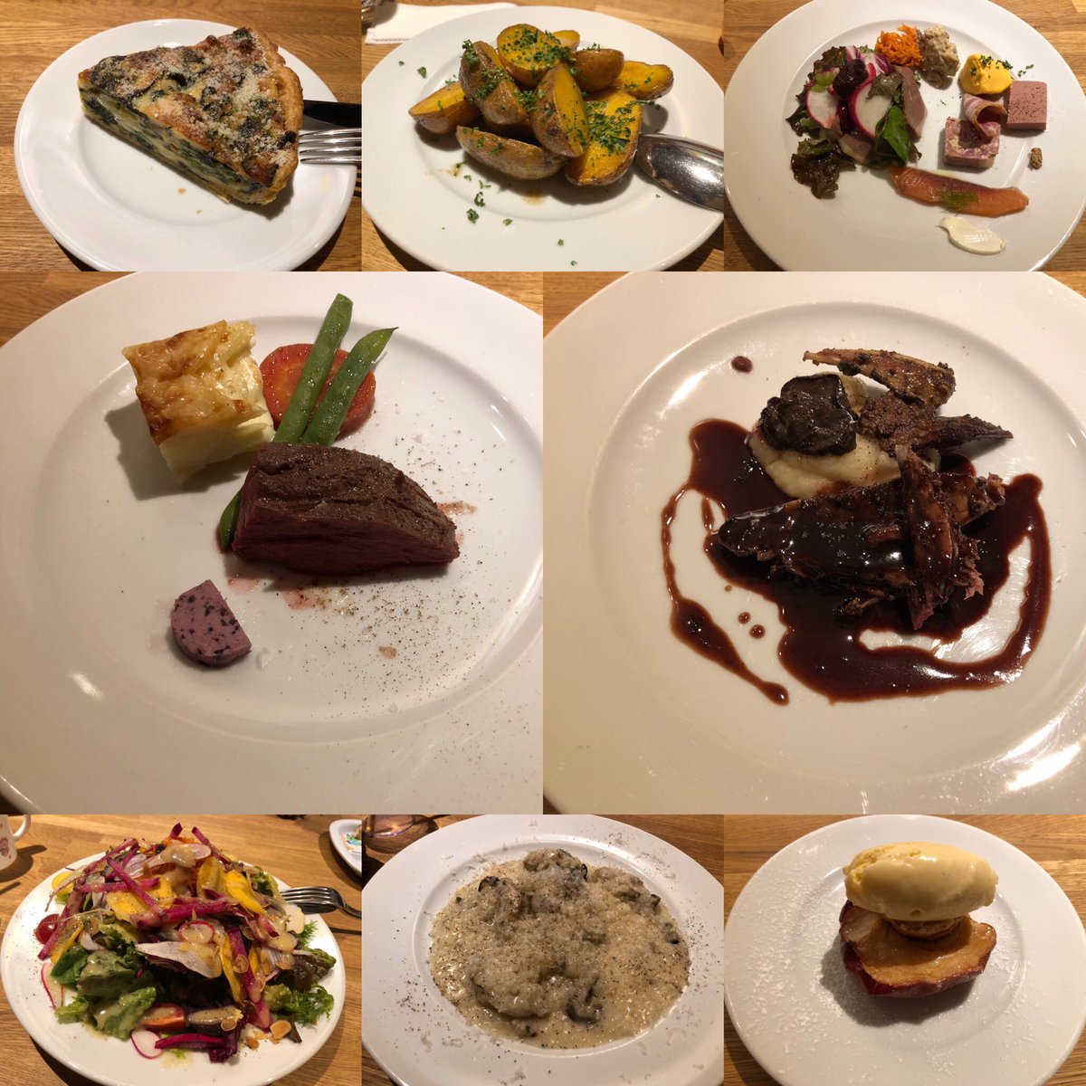 世田谷尾山台 二葉不動産 原 啓輔 尾山台のレシュヴルイユで会食 豪華なフレンチを堪能 尾山台 シュヴルイユ フレンチ Leschevreuils ヒレ ステーキ キッシュ リゾット アンチョビ 焼き林檎 牡蠣のリゾット ライチョウ