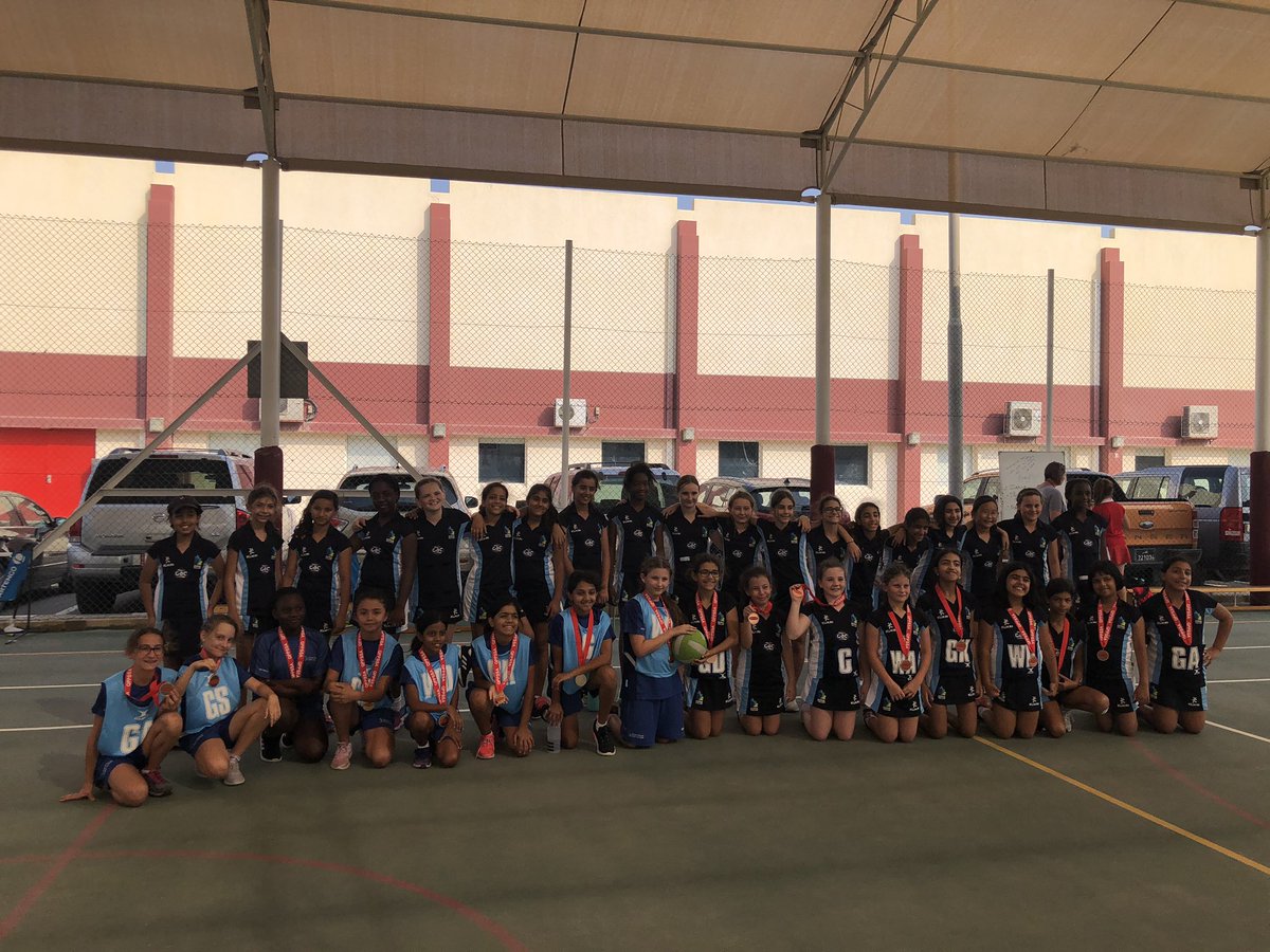 DCPEPrimary's tweet photo. Well done to the four Doha College teams that competed in the QPPSSA Netball tournament today!! Amazing effort girls 💪 

Special shout out to DC West Bay year 5 team finishing in 3rd place and DC Al Waab team finishing in 1st place 🥇 #dcpe #ballers https://t.co/w1hyFqLh2n