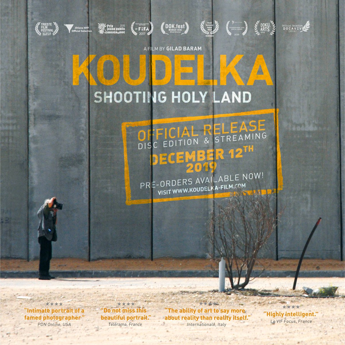 PaceMacGill's tweet photo. On December 12th, #JosefKoudelka’s powerful film “Koudelka Shooting Holy Land” will be released online.
-
Visit https://t.co/17cdyOAHef to stream the film and hear the story.
 
Image courtesy of Gilad Baram.
 
#PaceMacGill #KoudelkaFilm https://t.co/DGWSyAVeZf
