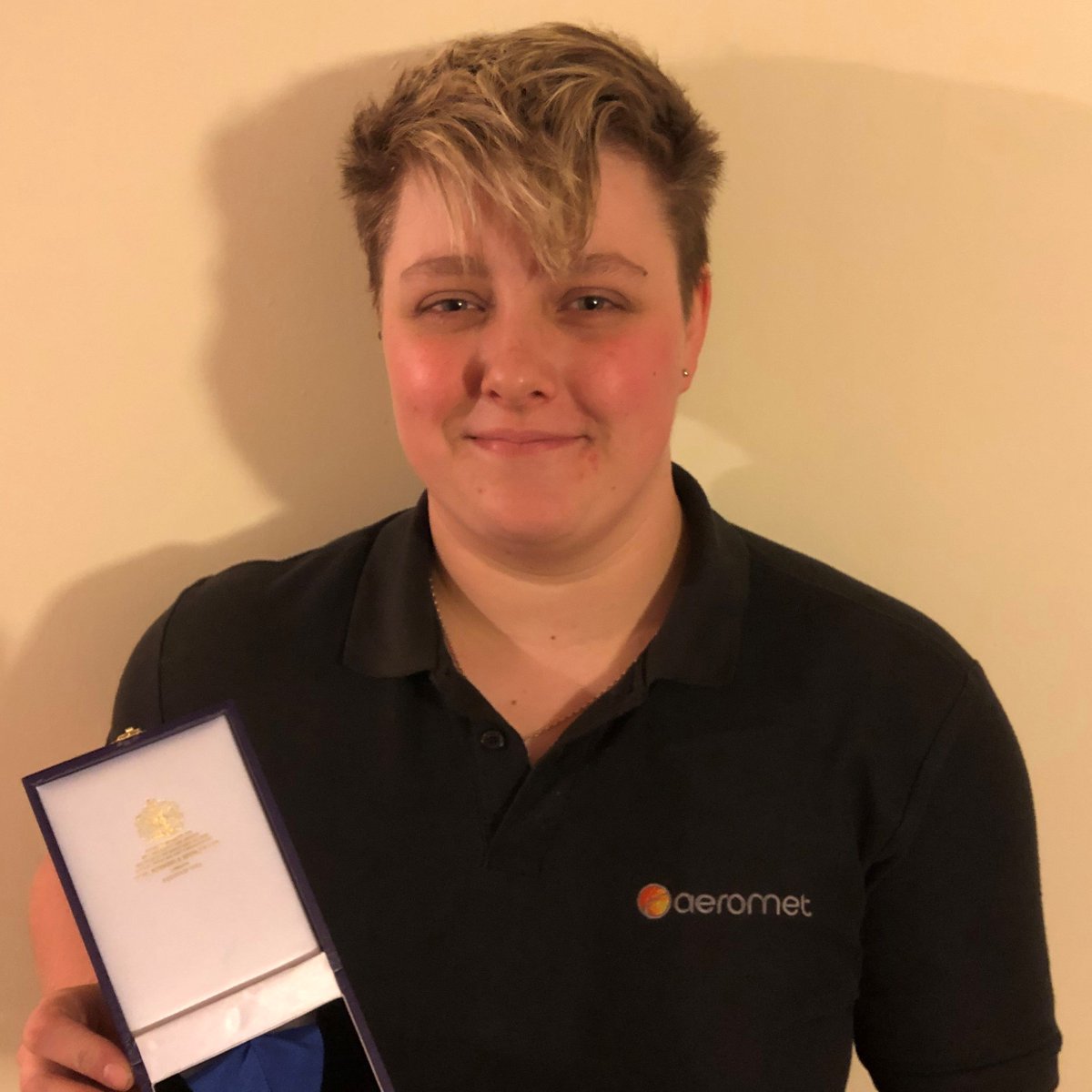 AerometInt's tweet photo. Courtney Wicks, a Foundry Apprentice at Aeromet's Sittingbourne site, has received the 2019 P C Nix Best Technical Student award from the @ICME_UK!  

Congratulations Courtney! https://t.co/GV4MRy3BFa