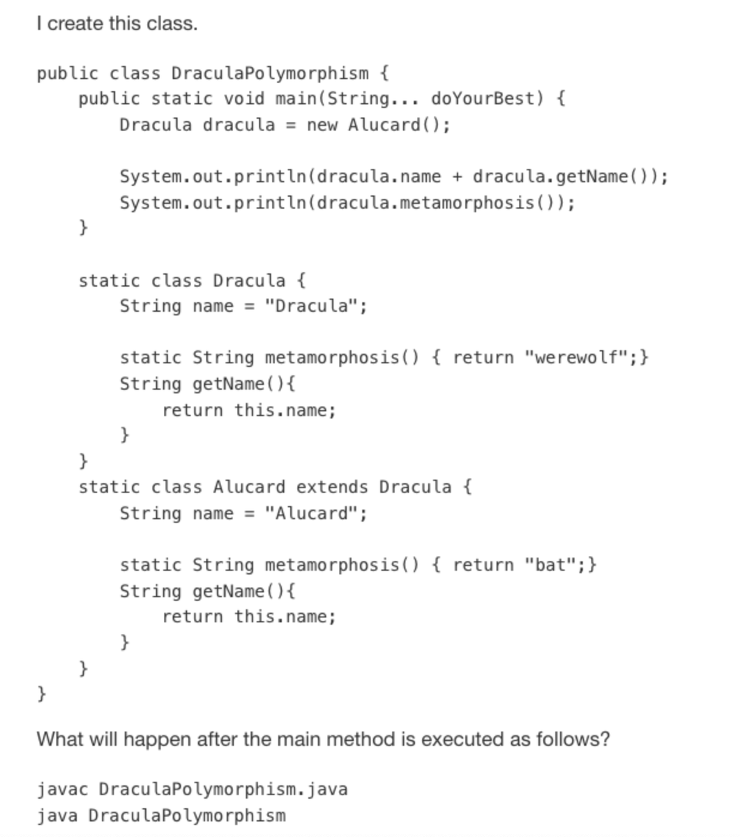 RafaDelNero's tweet image. Hi @Java developers! The new #JavaQuiz about #ObjectReference is on! Can you get it right?

#OracleDevGym 

Try it out now *The attached image is from the previous quiz*:
bit.ly/jumpintojava