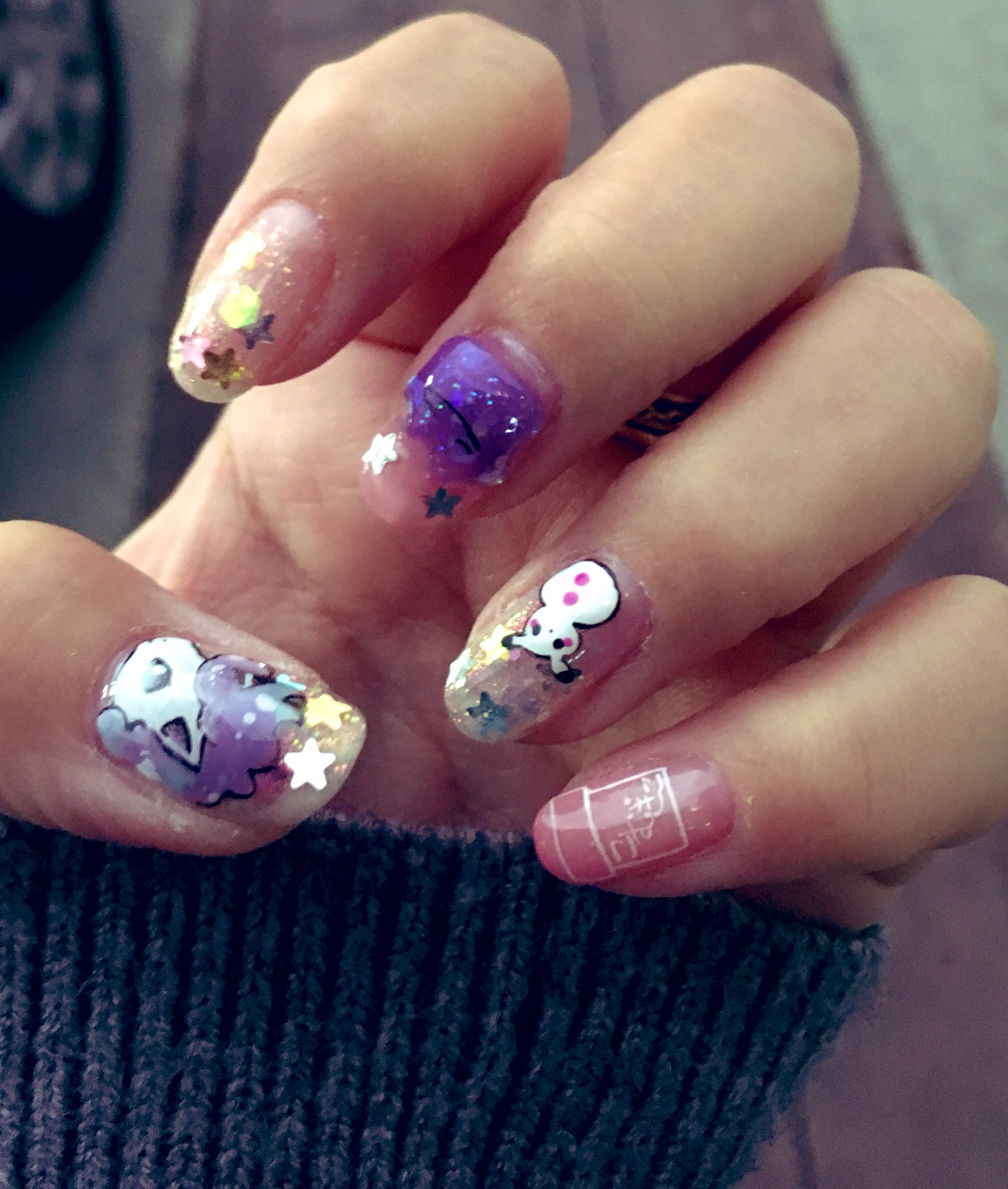 ミドニィー やきとりバンド ごちゃ混ぜ Myネイル メタモン 雪だるま ピカチュウ ガラルポニータ こむぎこ T Co ejwjpt73 Twitter