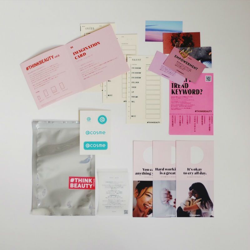 atcosmenet's tweet photo. \@ cosme初のZINEが登場/
見て、触って、使い倒せるカード型ZINE「THINK BEAUTY」がリリースされました📚💕
▶https://t.co/JtKjBNJxMU
いままでとはひと味違った@ cosmeが楽しめる中身とは...?
#アットコスメ #THINKBEAUTY https://t.co/ARFxe8gUTW