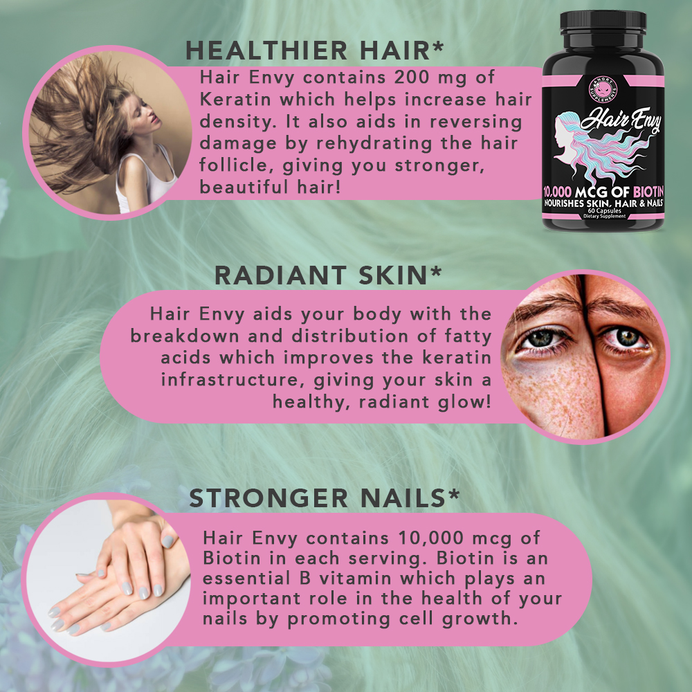 AngrySupps's tweet photo. Give your hair, skin &amp; nails a little TLC this winter with our Hair Envy! 💗We've specifically designed this formula out of necessity and infused it with KERATIN and BIOTIN! Shop Now ➡️https://t.co/QwfJbS3aek  
#hairskinnails #keratin #biotin #supplements #angrysupplements https://t.co/LawBoARVTx