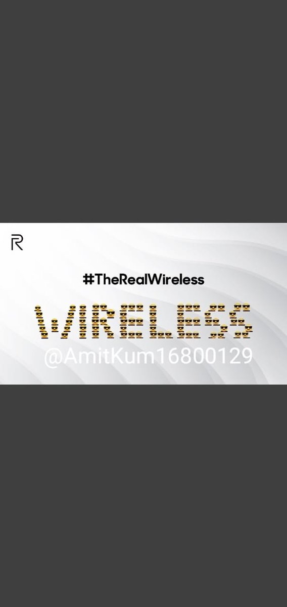 amitkk001's tweet image. Here is my entry⬇️ 
➡️WIRELESS 

#TheRealWireless 

@realmemobiles 

Join
@anuj121 
@gouravlz 
@MayurMa46334426 
@Jyoti14300 
@Drrashiaggarwal