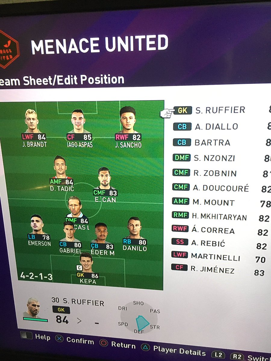 VfbHezboa's tweet photo. Squad to face @ArrowFc  at 10.30pm today @TheeFAOfficial #eFAgameday #pepgameday https://t.co/tvjhNeKsPp https://t.co/1FgcQJzaAr