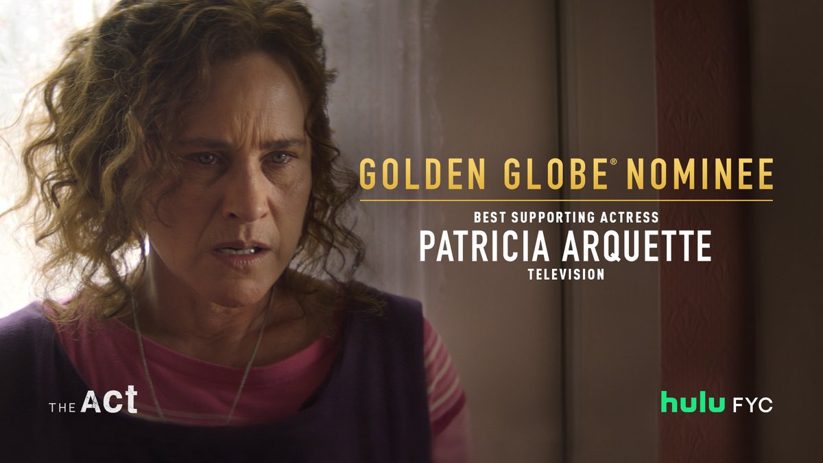 A mother's love is like no other. <a href="/PattyArquette/">Patricia Arquette</a> is nominated for Best Supporting Actress - Television! #GoldenGlobes #TheAct