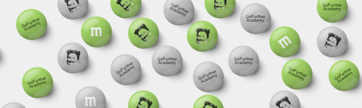 go_acad's tweet photo. How good are these GoFurther Academy branded m&ms to take to career fairs?! Who wouldn't want Gio on their chocolate this Christmas? @wynneevans #GioCompario #brand #LifeatGoCo https://t.co/9MA2qFhjgd