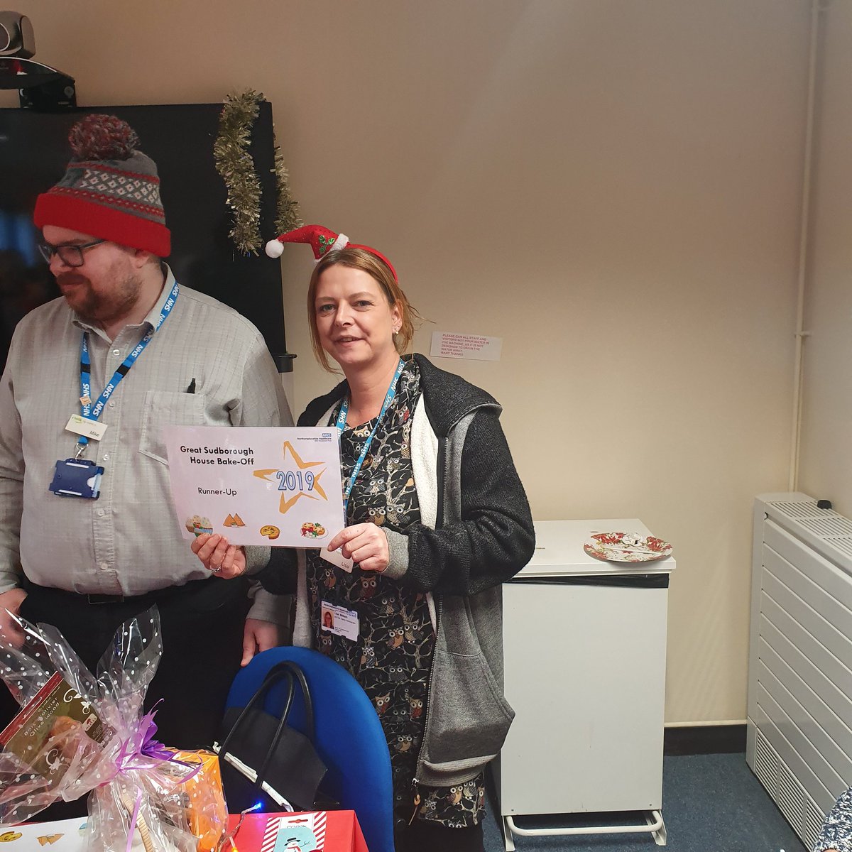 Rumblyvike's tweet photo. Lisa M -runner up 1 at the Sudborough Bake Off @NHFTNHS https://t.co/asrT6xbEHU