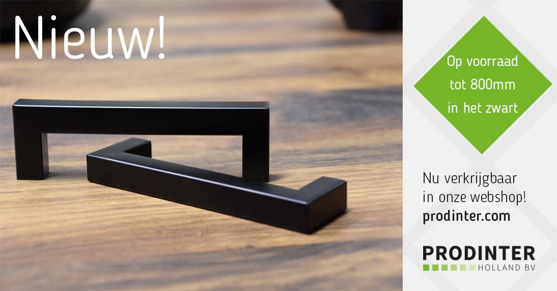 ProdInter's tweet image. Nu op voorraad. Zwarte moderne grepen tot 800mm lengte. Dikte 12mm en 15mm. prodinterholland.com/search/i0038/