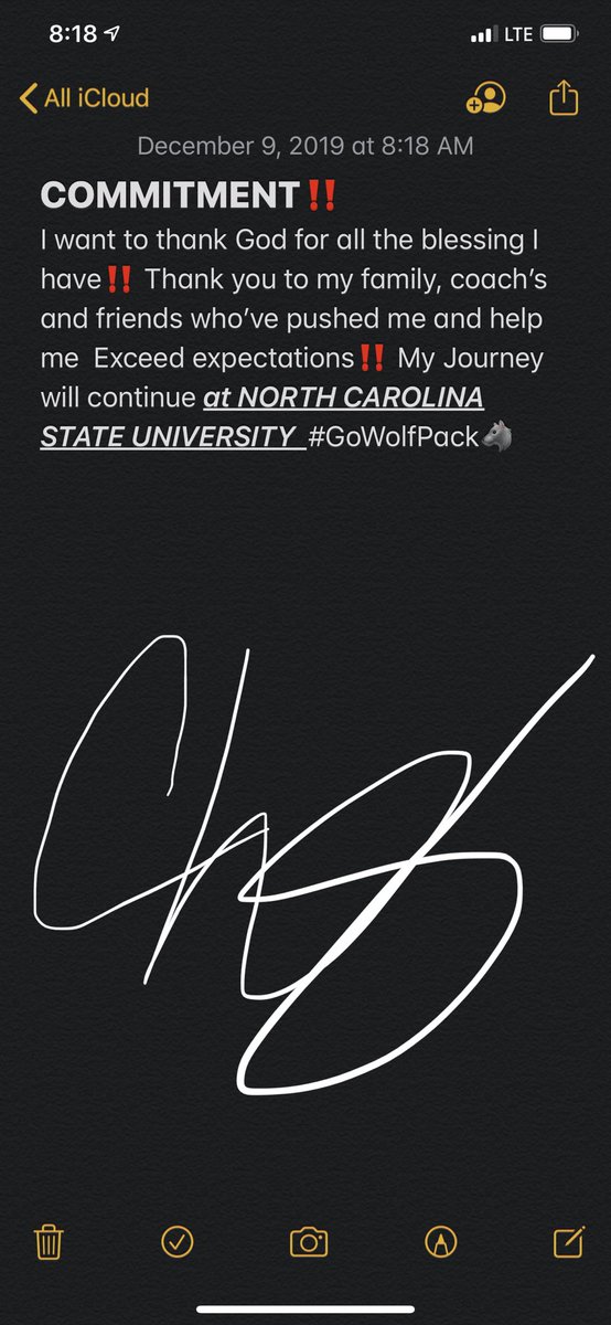 ChrisScottJr's tweet photo. COMMITTED‼️ @PackFootball @TheWolfpacker @therealkwat @ChadSimmons_ #GoWolfPack🐺 https://t.co/JVtdhnPpq5