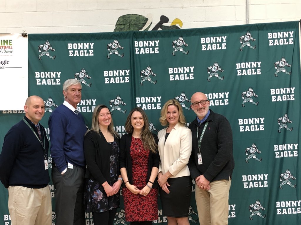 HollyBlair_Dr's tweet photo. Congratulations Erin Maguire, AP of Bonny Eagle High School and MPA/NASSP’s Asst Principal of the Year for Maine! @NASSP https://t.co/ixTH6RkoNn