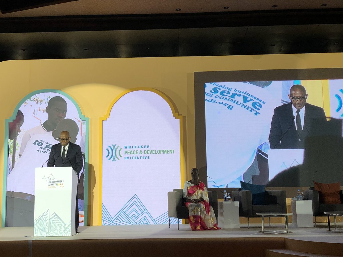 ForestWhitaker's tweet photo. I am delighted to speak today at the #TransformersSummit of @isdb_group in #Dakar, #Senegal, on how innovation and youth empowerment can foster transformative change for lasting peace, shared prosperity and the #SDGs at large. https://t.co/zqmg9Z1a3R