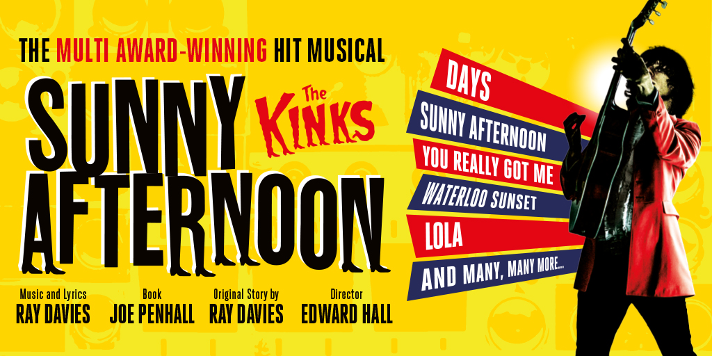 KinksMusical's tweet photo. 🚨 NEWS! 🚨 Following 2 years in the West End &amp; a hit tour, the multi Olivier Award winning “Dazzling” (Guardian) @KinksMusical is back in 2020! With hit songs: You Really Got Me, Waterloo Sunset, All Day &amp; All of the Night, Lola, Sunny Afternoon &amp; more! 🎸https://t.co/Pm7FuOvlu7 https://t.co/8abX3WIujQ