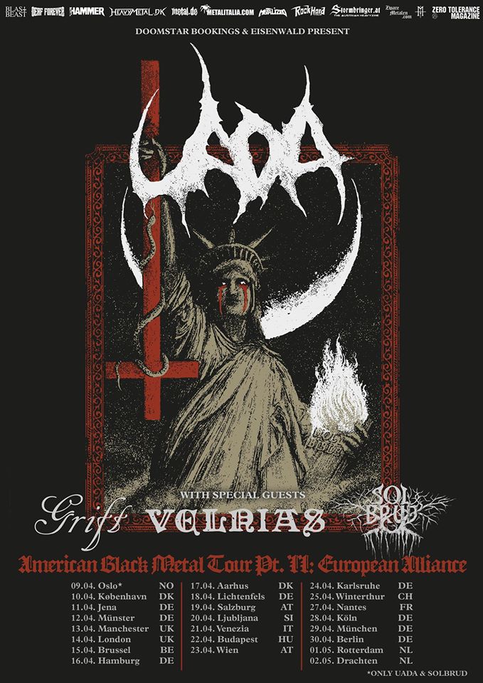 Metalitalia's tweet photo. UADA, GRIFT, SOLBRUD, VELNIAS: tour europeo e una data in Italia #GRIFT #UADA #VELNIAS - https://t.co/SgMghtvuTx https://t.co/h0ZYrEwJ4p