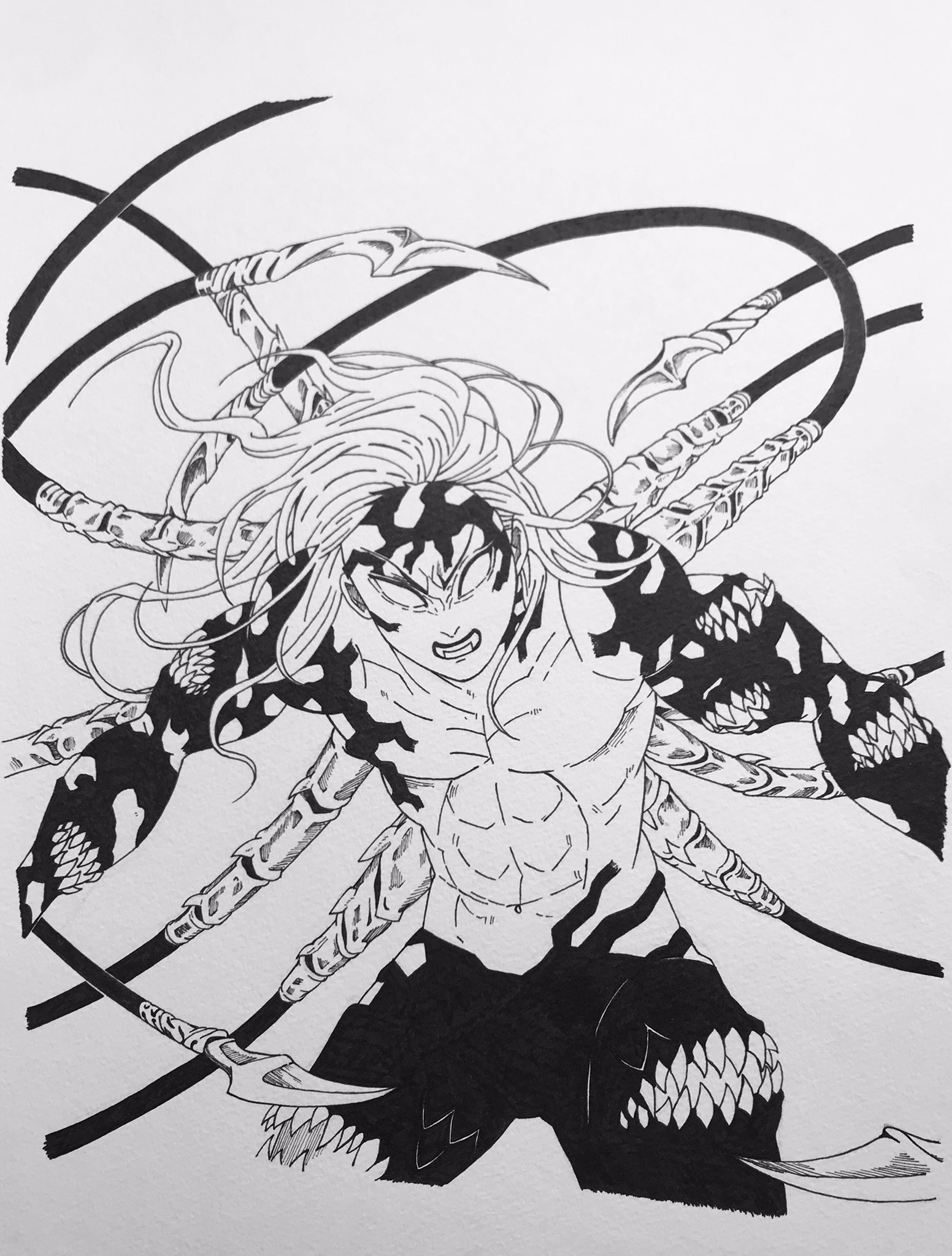 𝐤𝐞𝐧𝐬𝐡𝐢𝐫𝐨 覚醒無惨 鬼滅の刃 鬼舞辻無惨 模写 絵描きさんと繋がりたい T Co Lnxnpuu4iq Twitter