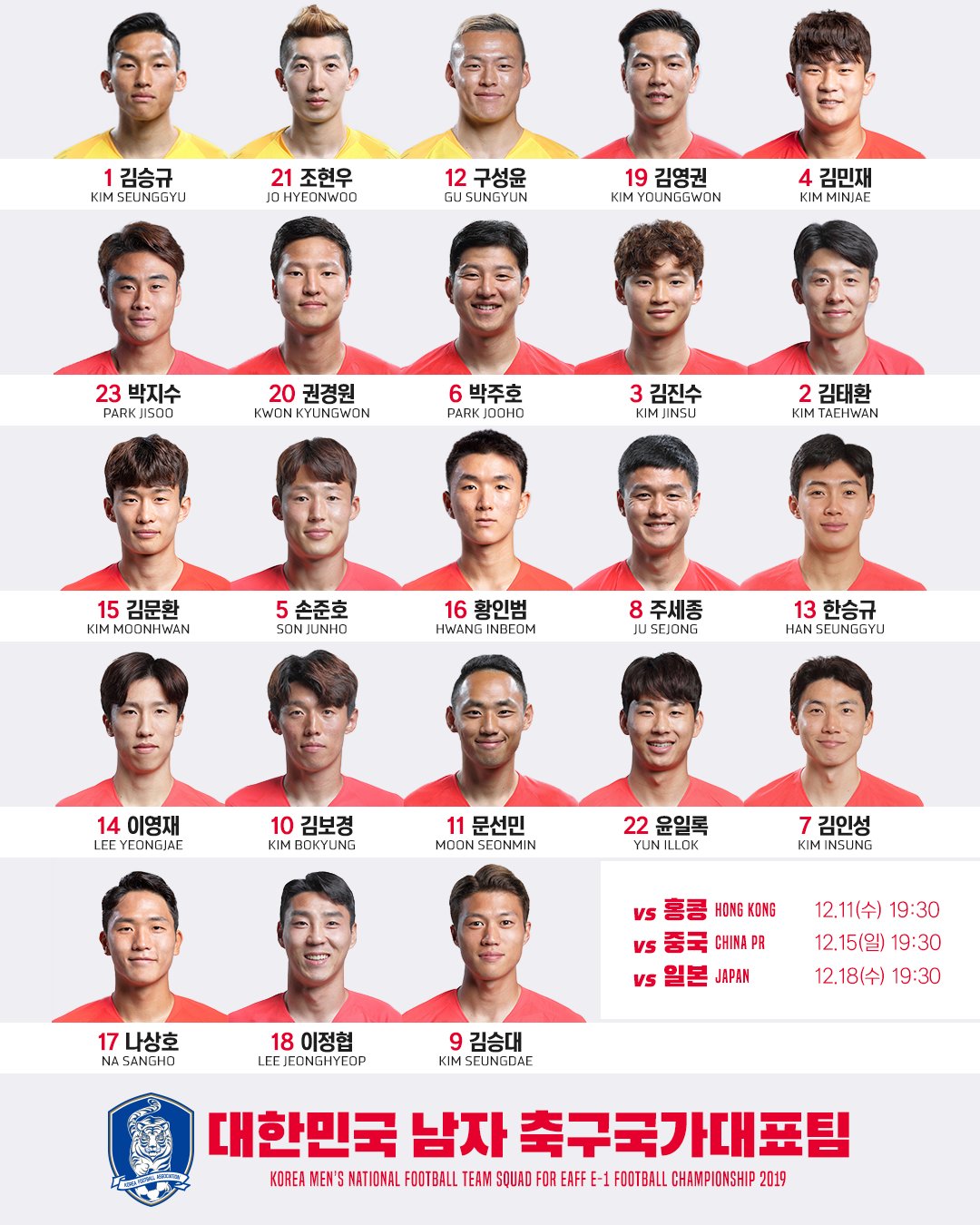 韓国代表 韓国の神童