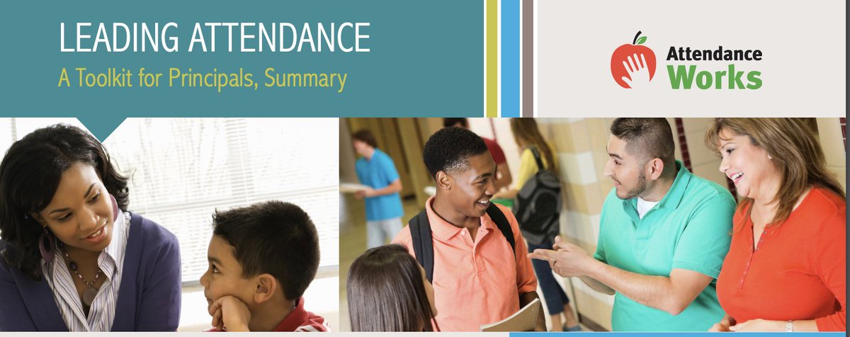 Principals: Chronic absence data can help schools identify &amp; connect kids who are missing too many days to positive supports that address challenging barriers. Learn more about using data in our Leading Attendance toolkit: attendanceworks.org/resources/tool…
#SchoolEveryDay <a href="/NAESP/">National Assoc. of Elementary School Principals</a> <a href="/NASSP/">National Assoc. of Secondary School Principals</a>