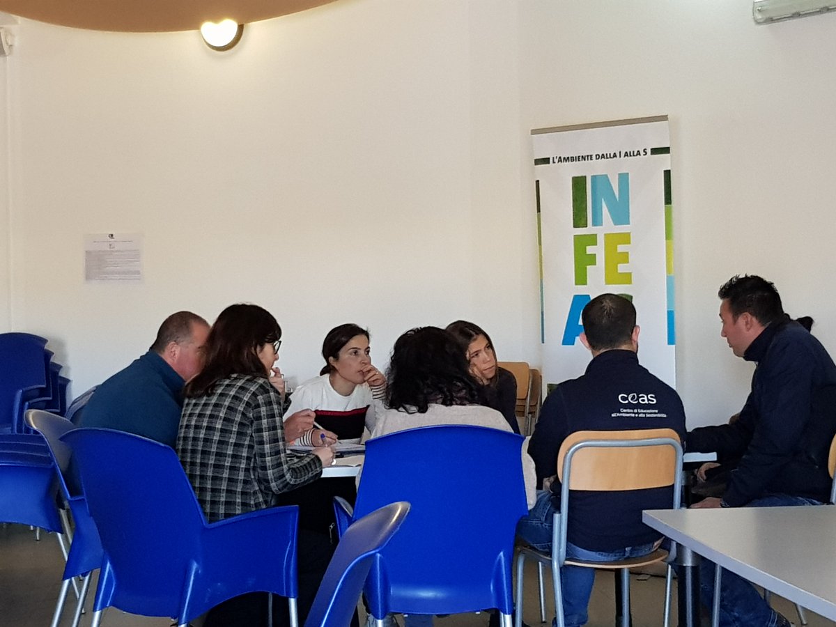 Infeas1's tweet photo. A #Cagliari, con Laura Casta e Stefania Melis, gli operatori iniziano a progettare in rete.
#infeas #formazione #ambiente #educazione #educazioneambientale #informazione #natura #sostenibilità https://t.co/NEIajFpyro