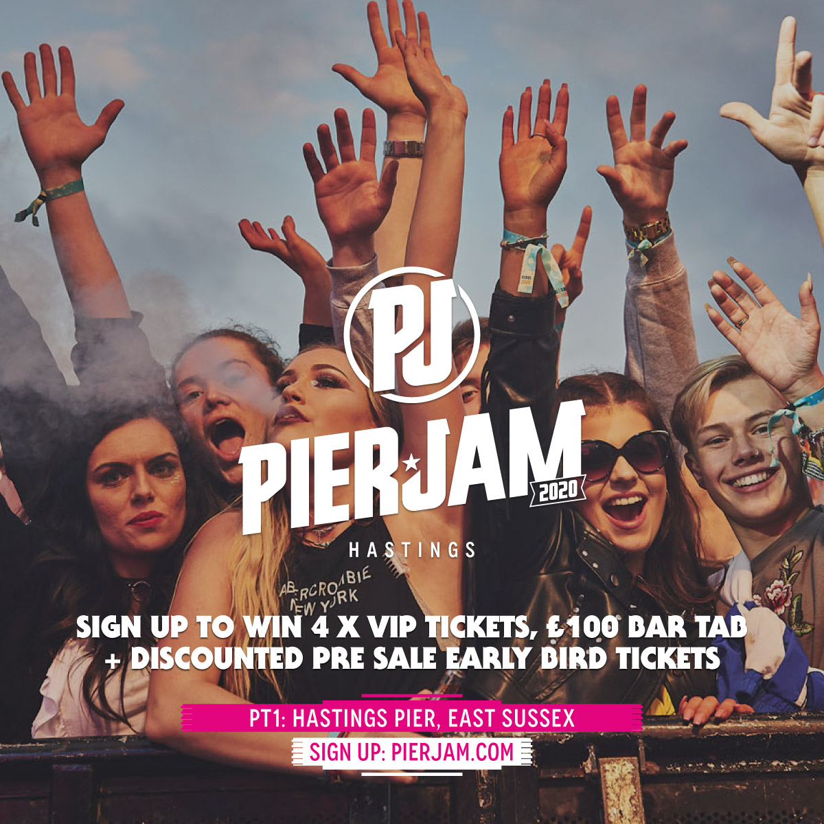 Hands up who fancies winning 4 x VIP Tickets to the launch of #PierJamHastings2020? 

Sign up for your chance to win 4 x VIP tickets, £100 bar tab + gain exclusive access to discounted early bird pre sale tickets 

pierjam.com/hastings