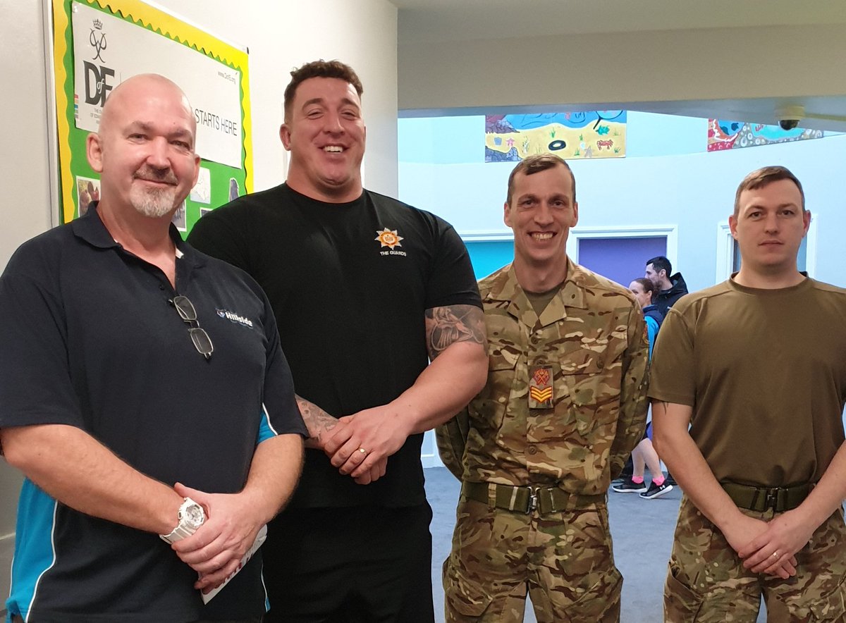 Today we have had Gavin Bilton the 2nd strongest man in Wales and a competitor for world strongest man,along with fellow colleagues from the <a href="/WelshGuards/">Welsh Guards</a> working with our Youg People having a Q &amp; A session and then down the gym for fitness session. <a href="/UltimateStrong/">Ultimate Strongman</a> @Army_Wales