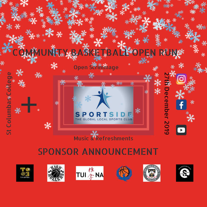 TipOffat3's tweet photo. COMMUNITY BASKETBALL OPEN RUN
27th December 2019
Please join us https://t.co/S8aeeFUiPw