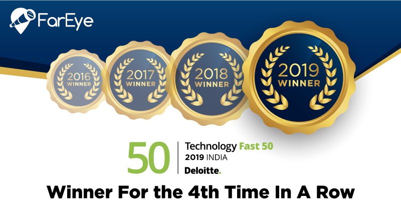 FarEye's tweet image. Winning takes talent, to repeat takes #passion. @FarEye  proudly ranks among #top25 on @DeloitteIndia Technology Fast 50 India 2019 for the Fourth Consecutive Year! #TechFast50IN2019  #DeloitteTechFast50IN #top50