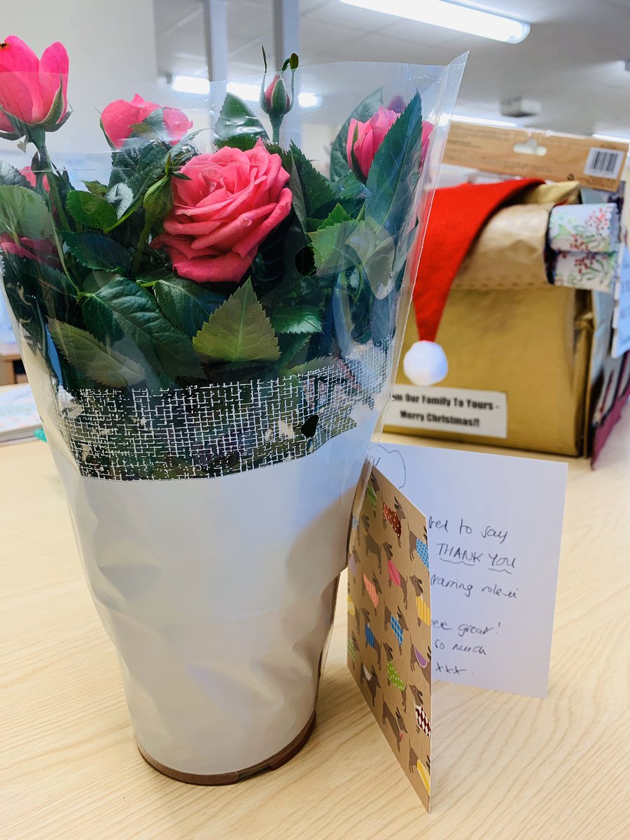 sj_micklewright's tweet photo. A lovely unexpected thank you from @RebeccaLoo_ 🌹 for my YouTube debut 😂 🎥 Celebrating the wonderful new OT service model and ‘Movement Wise Workshop’ from a parents point of view. Here’s hoping it encourages other families to accept the support. @mpftnhs #CandF #MovementWise https://t.co/A58Bx1dMTa