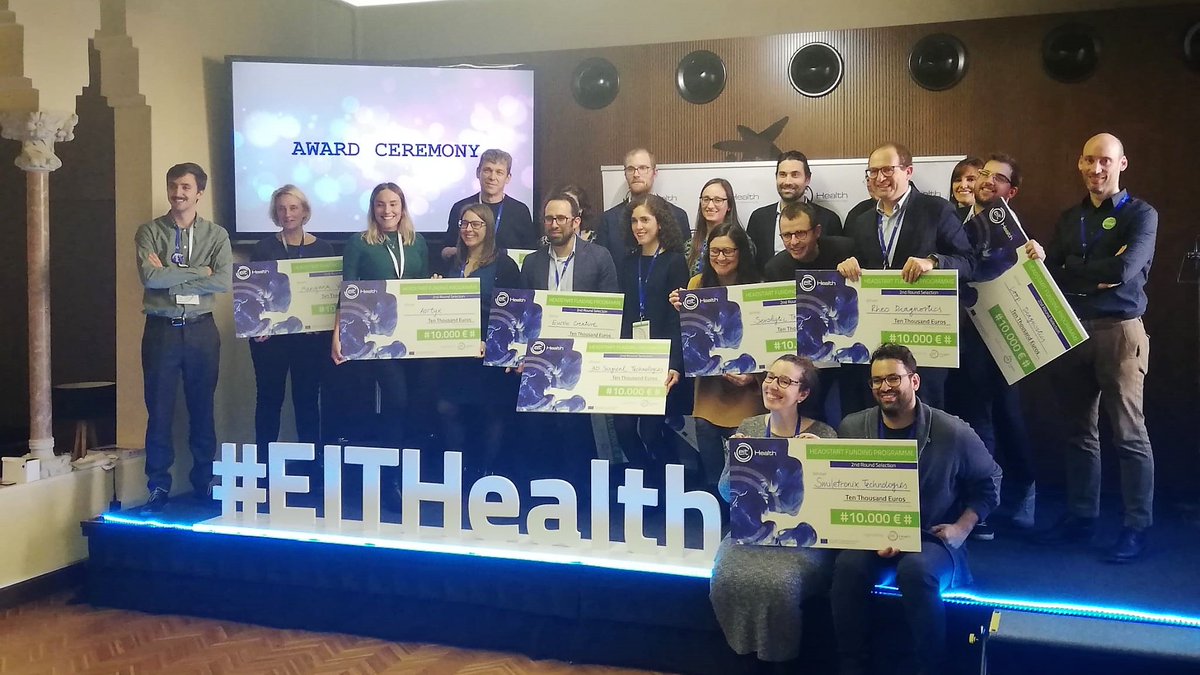 EIT Health Spain (@eit_health_es) on Twitter photo <a href="/FundlaCaixa/">Fundación ”la Caixa”</a> <a href="/EITHealth/">EIT Health</a> <a href="/IreneSaTu/">Irene Sánchez</a> @JavierVega_EIT @GerardAlbreda @CaixaCiencia 🙌Felicidades a las #startups seleccionadas que obtienen una financiación adicional de 10.000€ a través de nuestro programa #HeadStart
<a href="/WtsWrng/">Mangrana Ventures</a> #Aortyx <a href="/smiletronix/">Smiletronix</a> <a href="/RheoDx/">RheoDx</a> #NuMatMedtech <a href="/mDurance_ES/">mDurance</a> <a href="/eBasedBehavior/">Evidence-Based Behavior</a> <a href="/3DSurgTech/">3D Surgical Technologies</a> <a href="/ColorSensing/">ColorSensing</a> #EurobCreative #Senolytic <a href="/loopdx/">Loop-Dx</a> <a href="/FundlaCaixa/">Fundación ”la Caixa”</a> <a href="/EITHealth/">EIT Health</a> <a href="/IreneSaTu/">Irene Sánchez</a> @JavierVega_EIT @GerardAlbreda @CaixaCiencia 🙌Felicidades a las #startups seleccionadas que obtienen una financiación adicional de 10.000€ a través de nuestro programa #HeadStart
<a href="/WtsWrng/">Mangrana Ventures</a> #Aortyx <a href="/smiletronix/">Smiletronix</a> <a href="/RheoDx/">RheoDx</a> #NuMatMedtech <a href="/mDurance_ES/">mDurance</a> <a href="/eBasedBehavior/">Evidence-Based Behavior</a> <a href="/3DSurgTech/">3D Surgical Technologies</a> <a href="/ColorSensing/">ColorSensing</a> #EurobCreative #Senolytic <a href="/loopdx/">Loop-Dx</a>