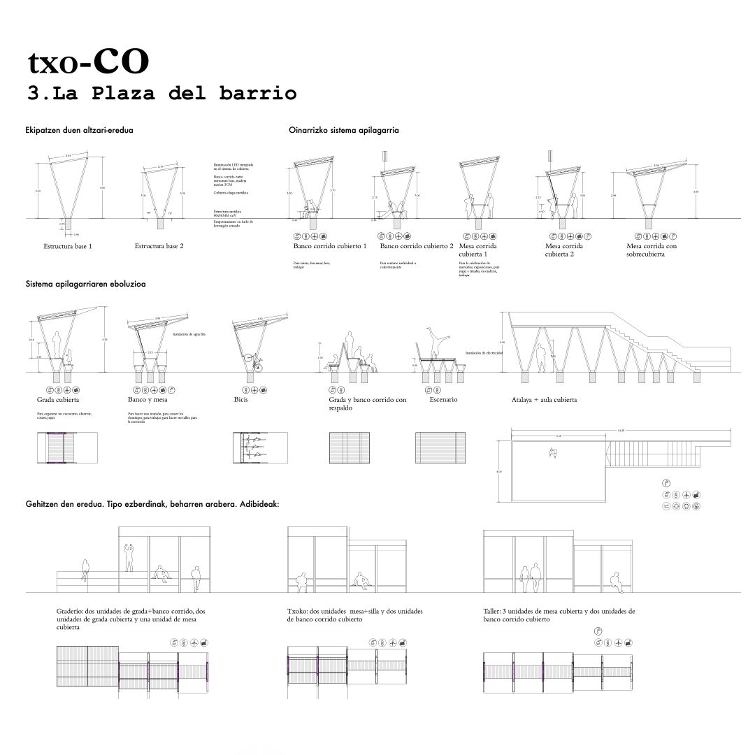 pezestudio's tweet photo. #TxoCo! Una #PlazadeBarrio pensada como parte del #PaisajeCultural del Urumea y espacio fuente de #InnovacionSocial. #MobiliarioCreativo que incluye aulas, talleres, gradas o espacios cubiertos vinculados a usos de investigación como un centro de reciclaje o #fablab en la calle. https://t.co/rSUJRKficq