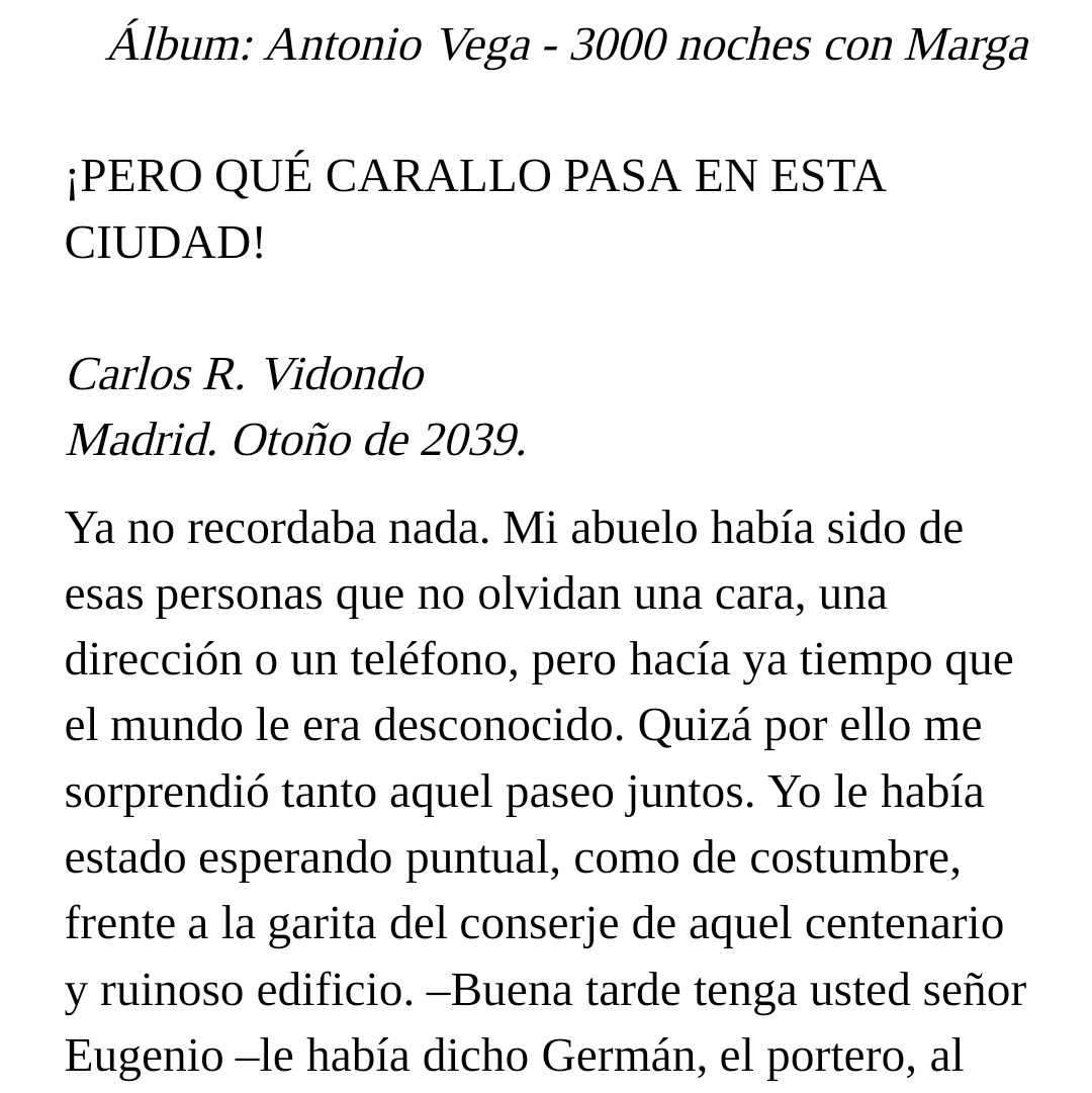 CRVidondo's tweet photo. Madrid 2039. Parece el título de un libro de Trueba pero es lo que he imaginado para el fin de año de @planzmag 📝

🥂 Por que sigan publicando muchos números más! @borjamoraispacheco Salud! https://t.co/jhjrP3ssYo