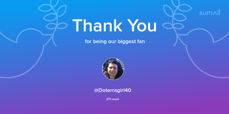 Real_FallonZoe's tweet photo. Our biggest fans this week: Doterragirl40. Thank you! via https://t.co/EBqDFhfmuE https://t.co/5tYXf8RUIM