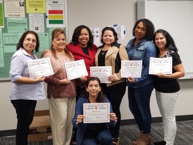 Adult Learners completed a Customer Service class. It was the first time that this program was offered in Katy. Twelve students (92%), passed the industry recognized exam. We are proud of their accomplishment and look forward to supporting their employment goals.