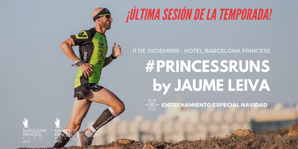 jaumeleiva's tweet photo. Último #PrincessRuns de la temporada. Será un especial Navidad 🎄
Este miércoles a partir de las 19:00h desde @bcnprincess y atención que habrá algún que otro sorteo 😉 https://t.co/rBZ7uU7h71